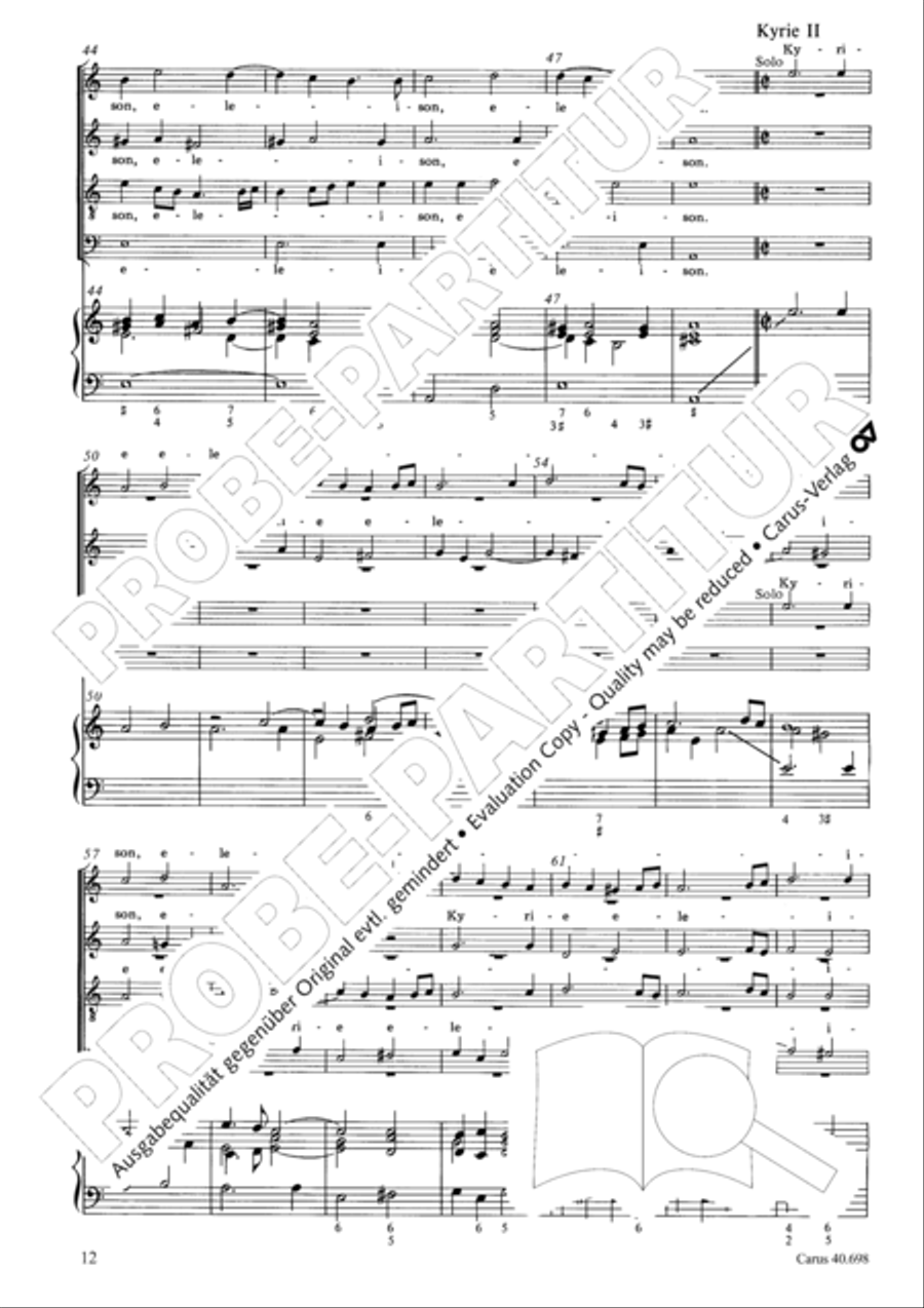 Messa breve SSATB scores gallery preview page 13
