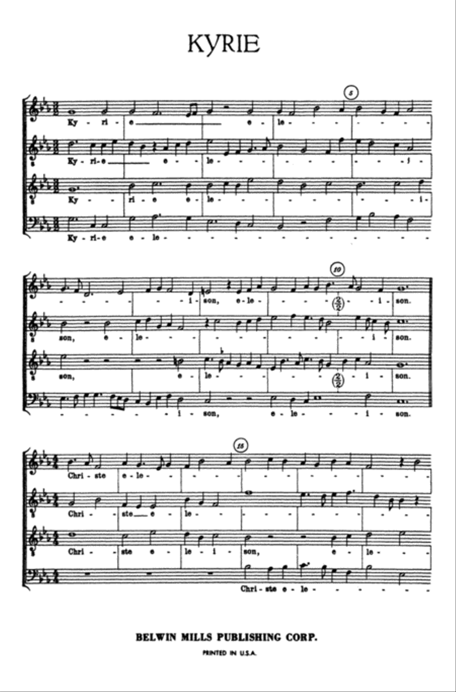 Missa Mi-Mi 4-Part scores gallery preview page 4
