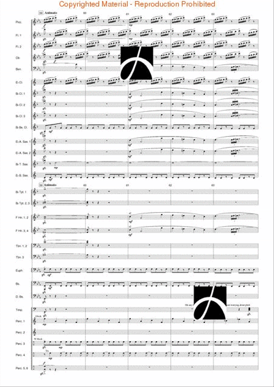 Hymn to the Infinite Sky Concert Band scores gallery preview page 14