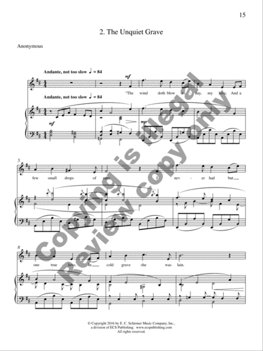 American Death Ballads (Piano/Vocal Score) High Voice scores gallery preview page 11