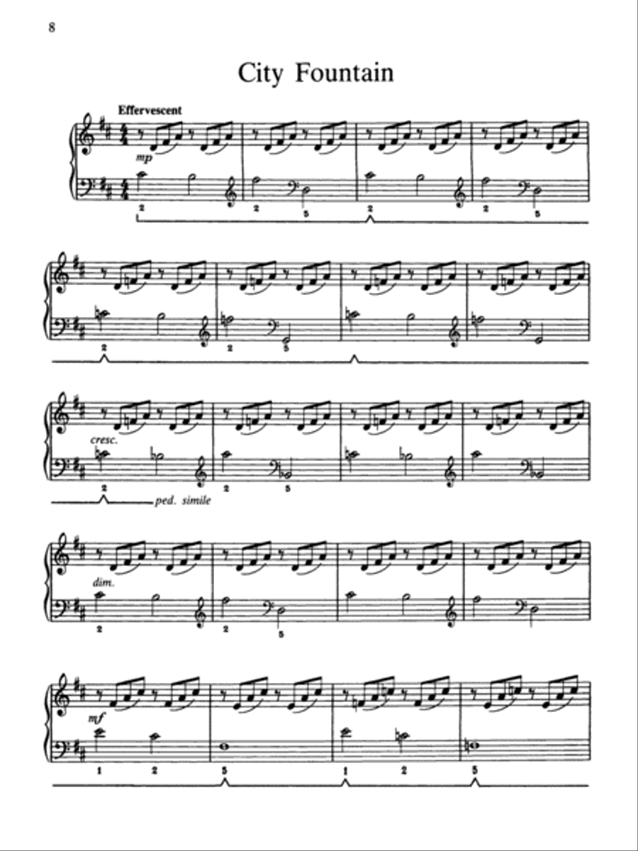Six Sketches Piano Method scores gallery preview page 5