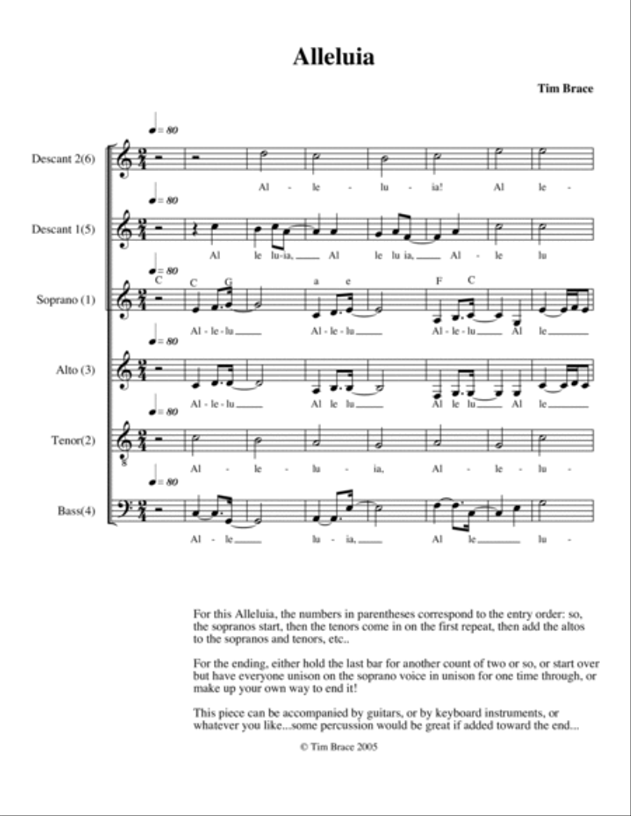 Two Easter Alleluias A Cappella scores gallery preview page 2