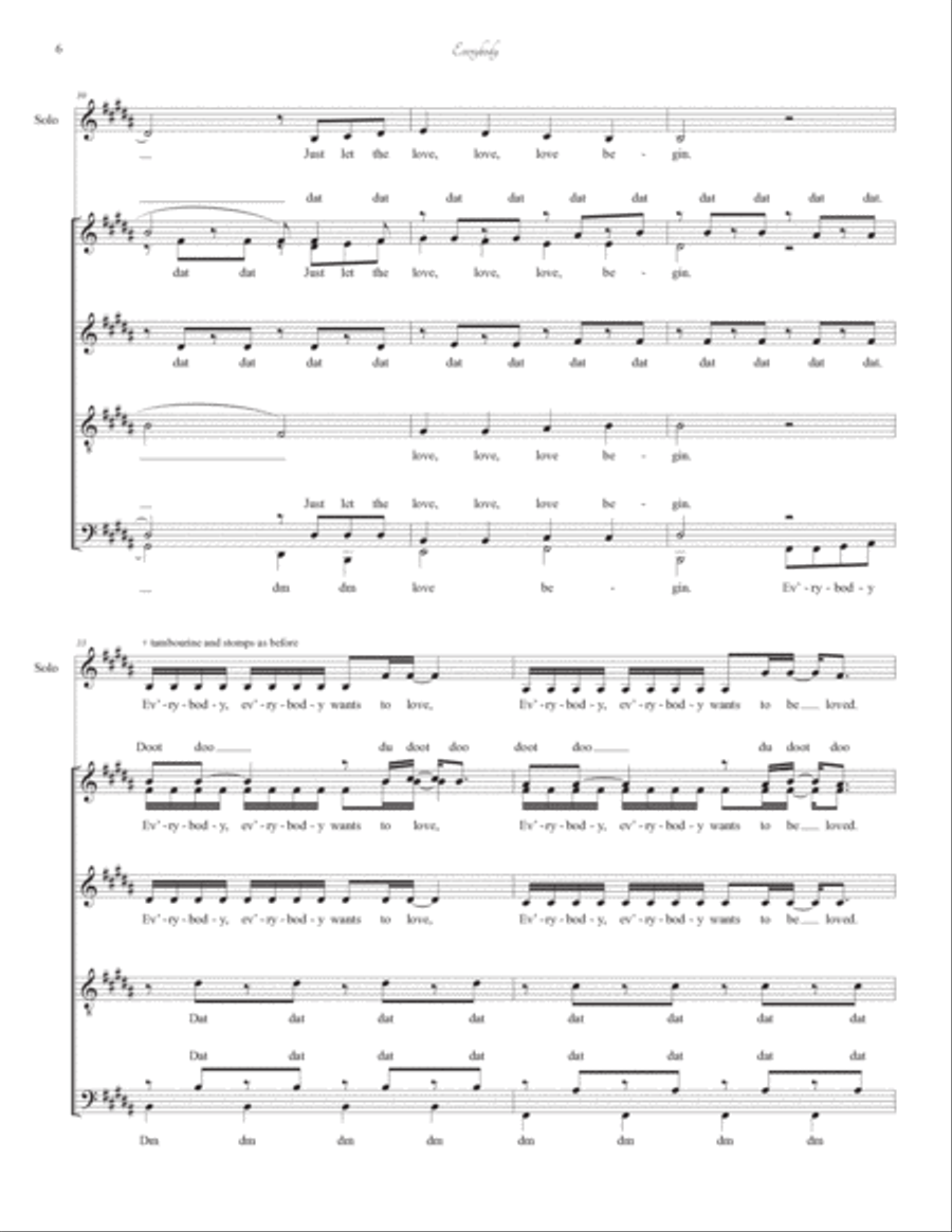 Everybody Divisi scores gallery preview page 6