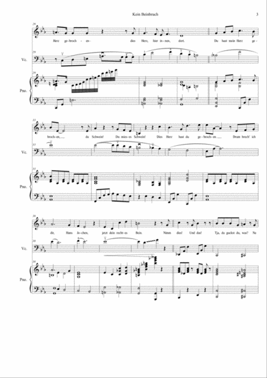 Kein Beinbruch Kein Beinbruch Piano, Vocal, Guitar scores gallery preview page 3