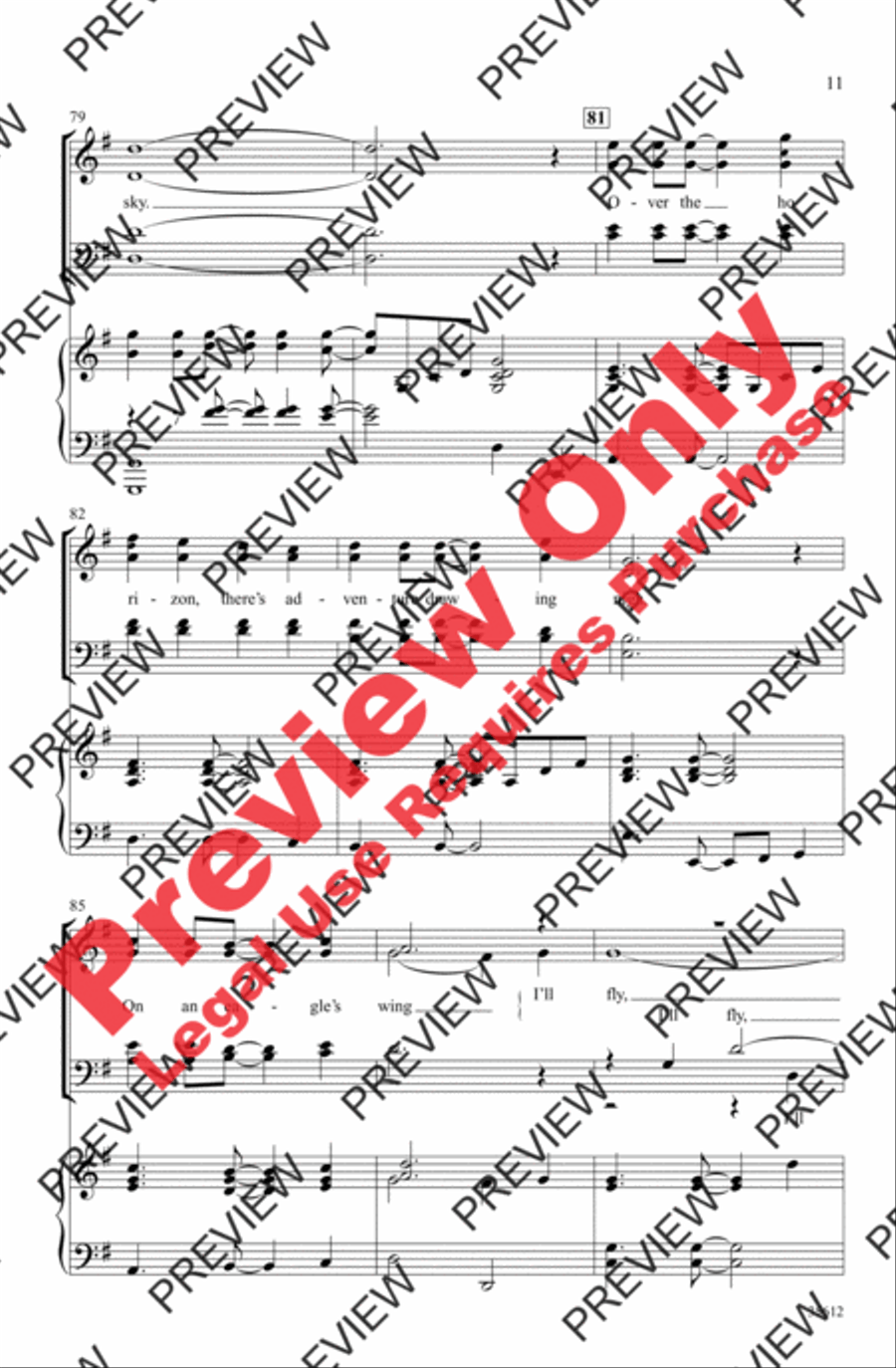 On an Eagle's Wing On an Eagle's Wing 4-Part scores gallery preview page 11