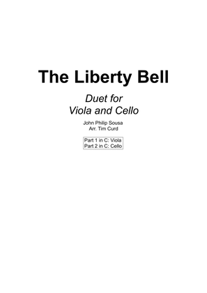 Book cover for The Liberty Bell. Duet for Viola and Cello