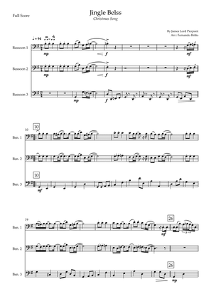 Jingle Bells - Jazz Version (Christmas Song) for Bassoon Trio