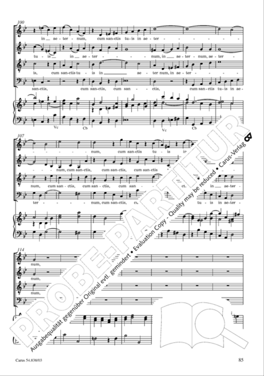 Requiem in B 4-Part scores gallery preview page 90