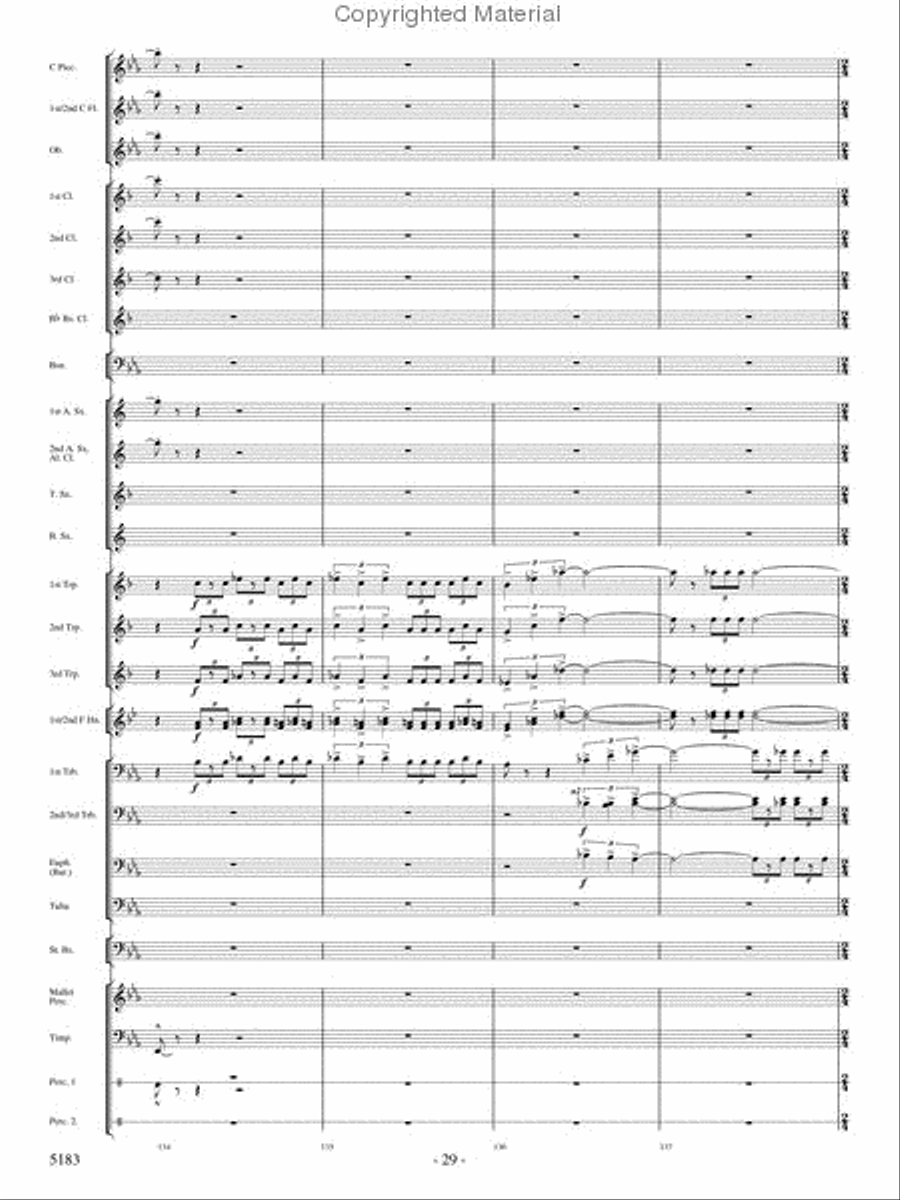 Portrait of Freedom Concert Band scores gallery preview page 28