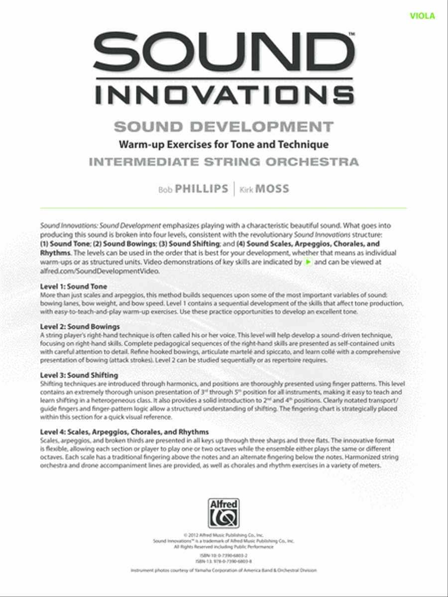 Sound Innovations for String Orchestra -- Sound Development Chamber Orchestra scores gallery preview page 2