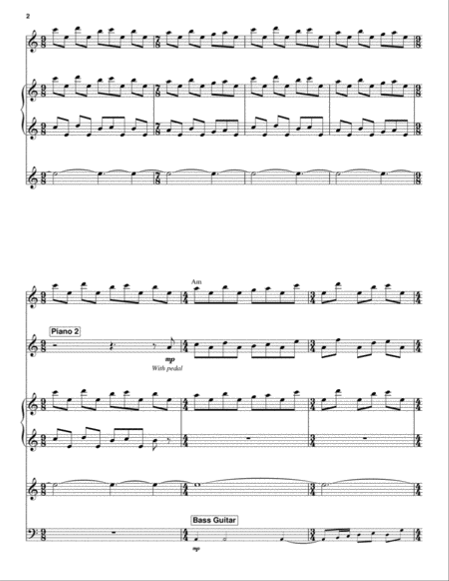Tubular Bells Tubular Bells Piano scores gallery preview page 2