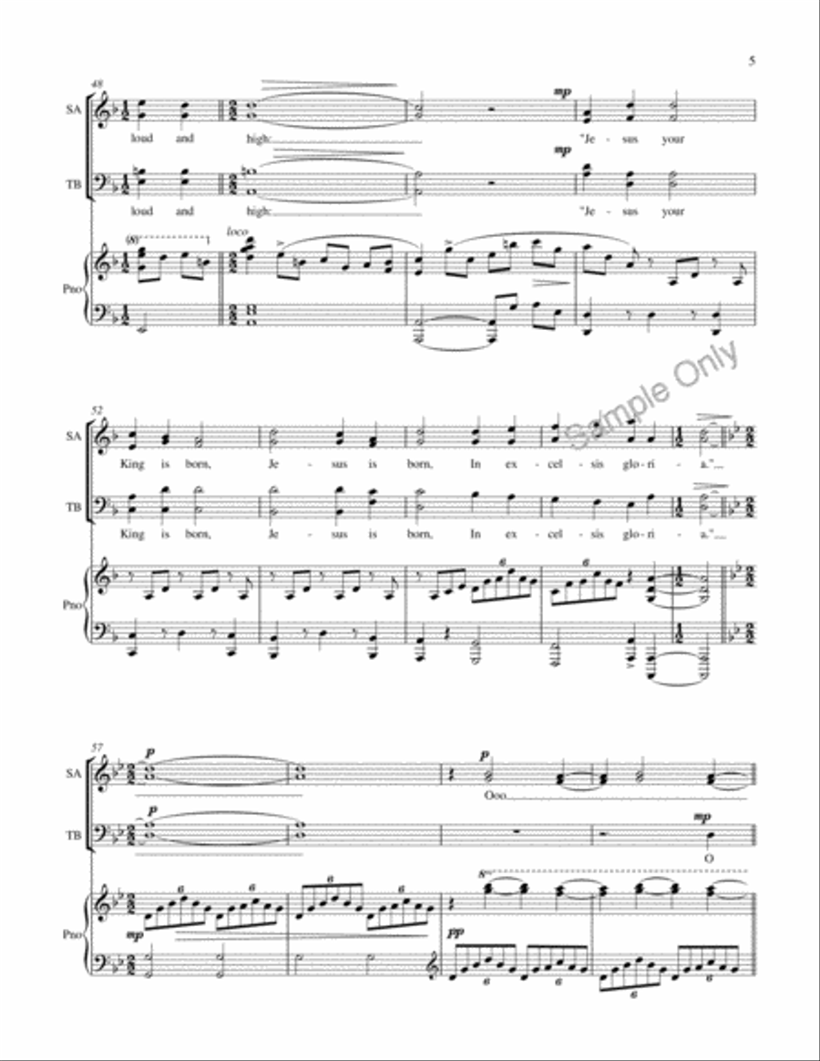 Huron Carol 4-Part scores gallery preview page 5