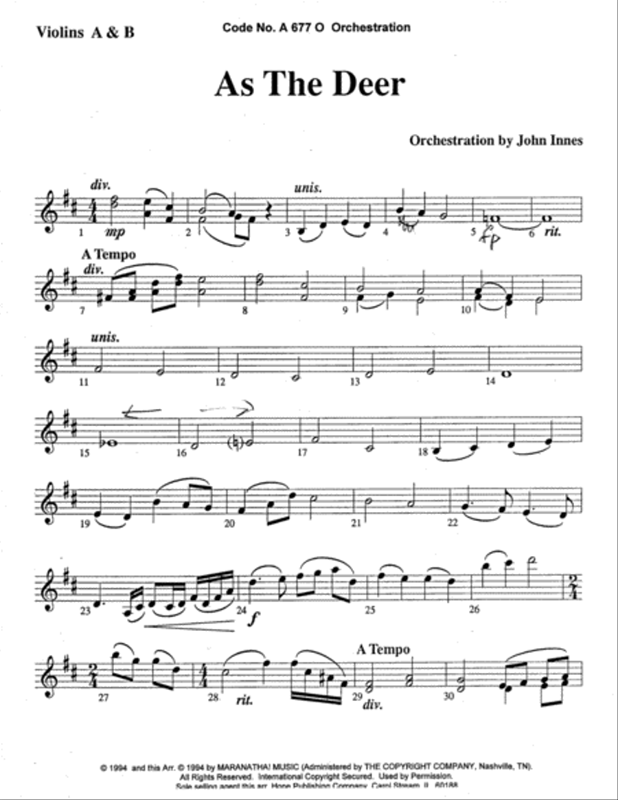 As the Deer Choir scores gallery preview page 15