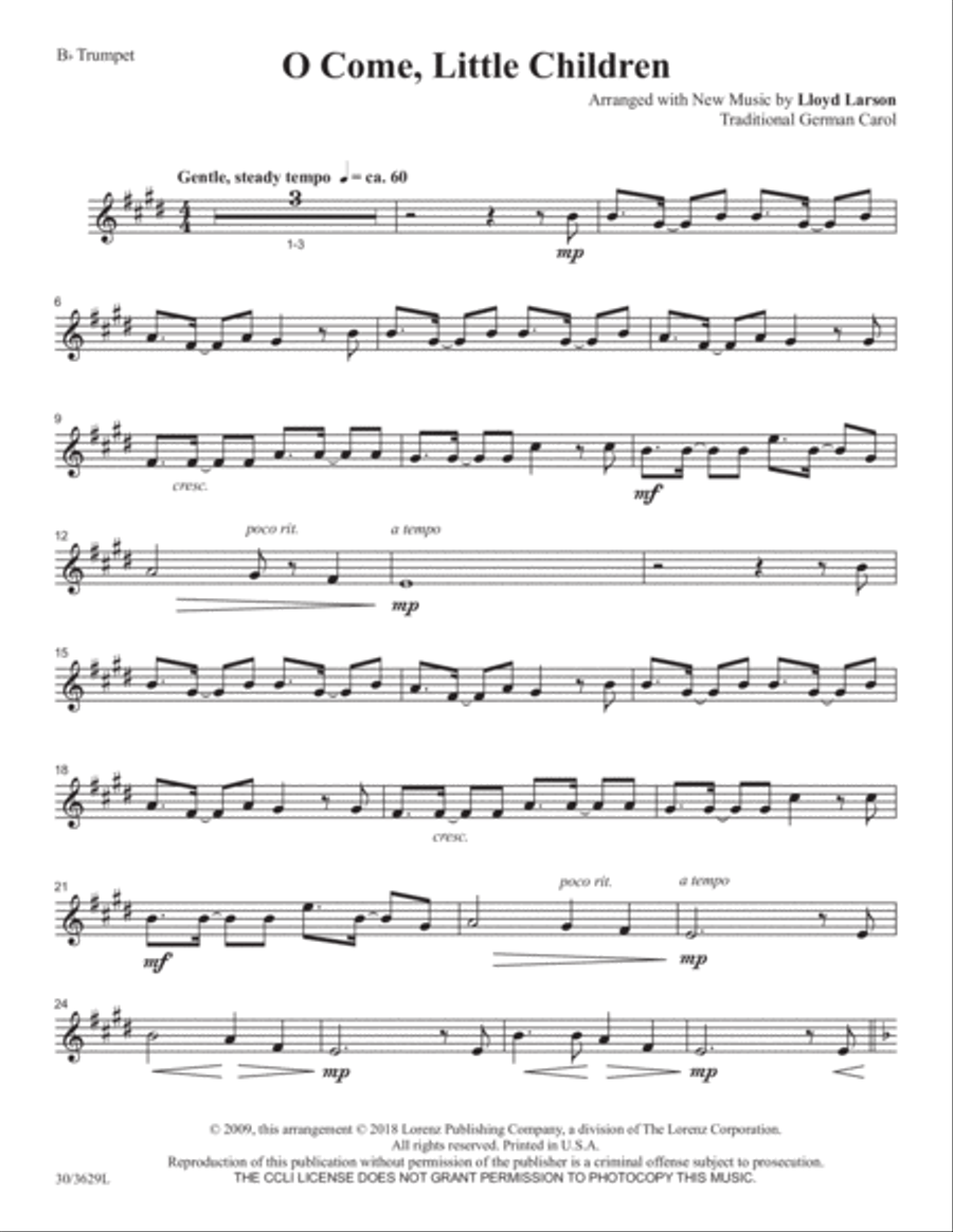 Trumpet Solos for Christmas Trumpet Solo scores gallery preview page 3