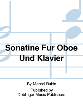 Sonatine fur Oboe und Klavier