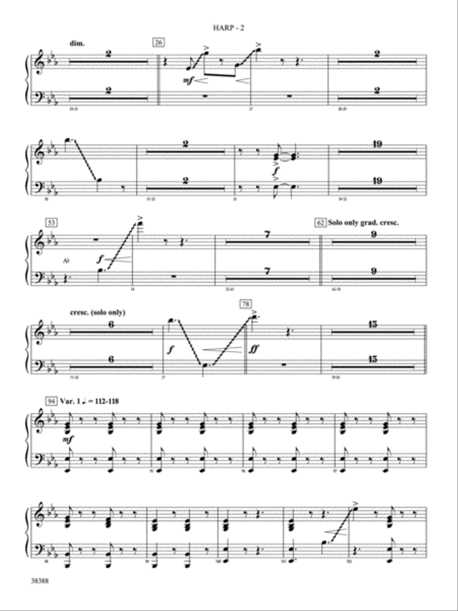 Napoli: Harp Concert Band scores gallery preview page 2