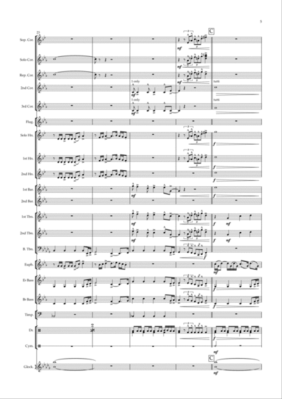 Theme From The Mandalorian Brass Band scores gallery preview page 6