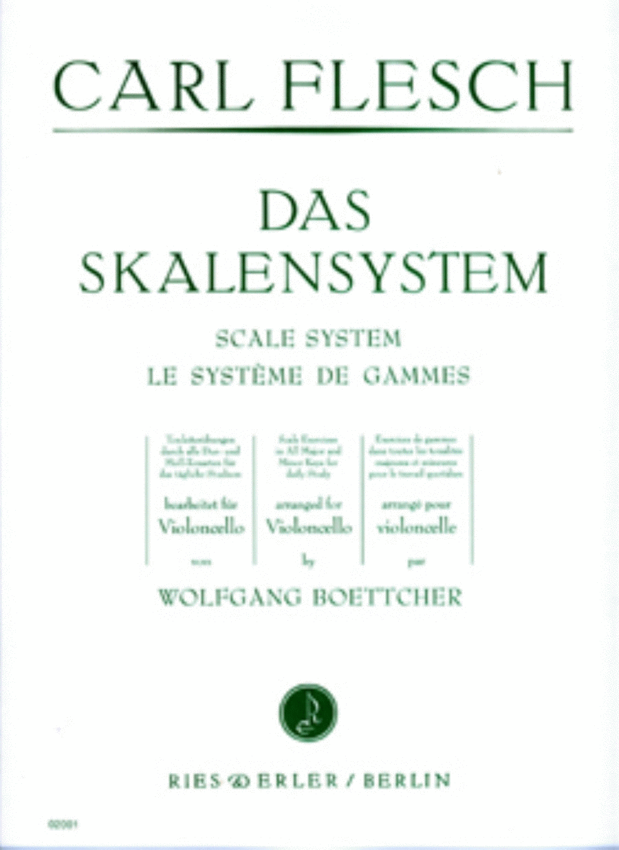 Das Skalensystem fur Violoncello (The Scale System for Cello)