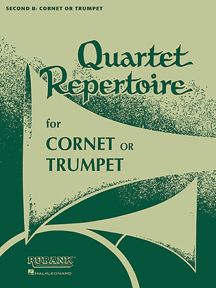 Book cover for Quartet Repertoire for Cornet or Trumpet
