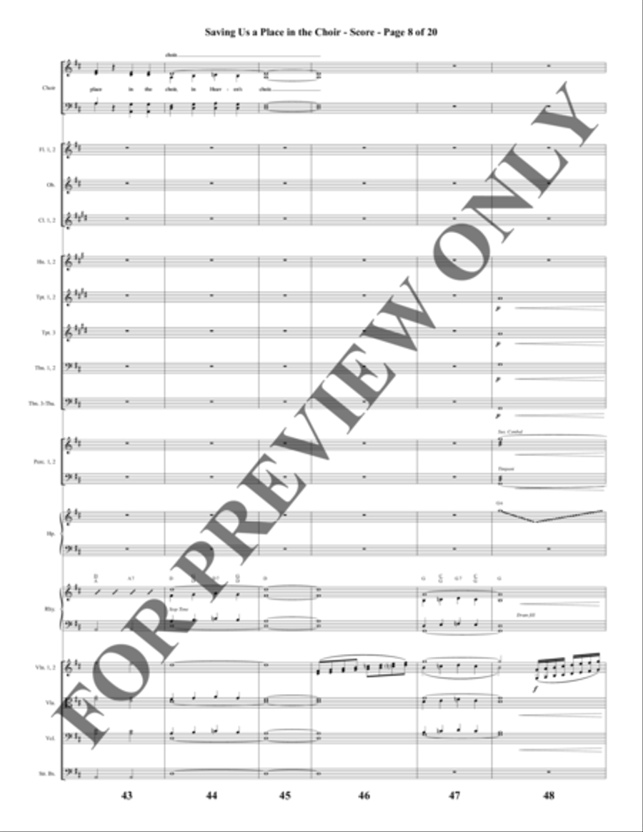 Southern Gospel Songs, Volume 2 - Orchestration Choir scores gallery preview page 9