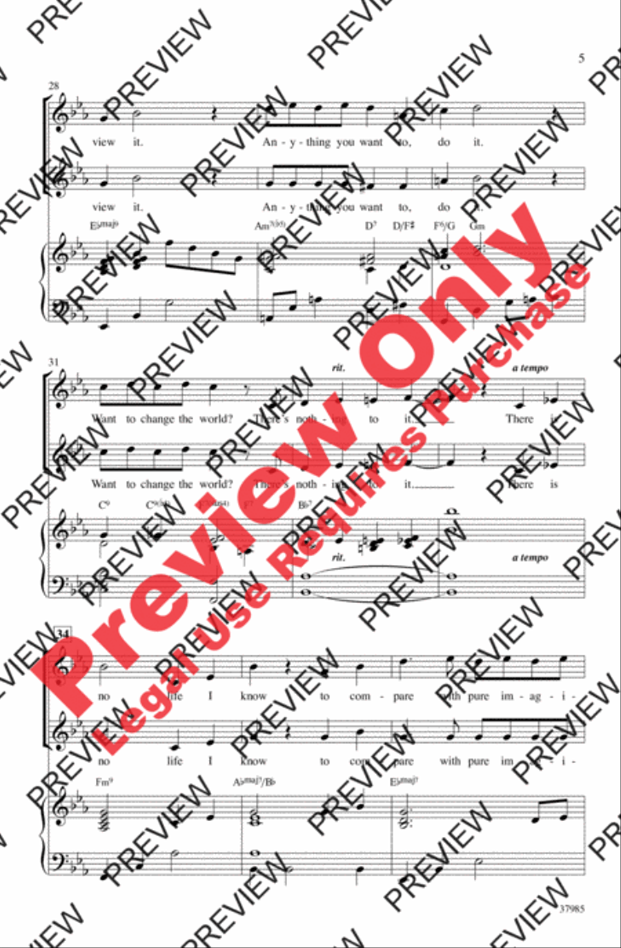 Pure Imagination 2-Part scores gallery preview page 12