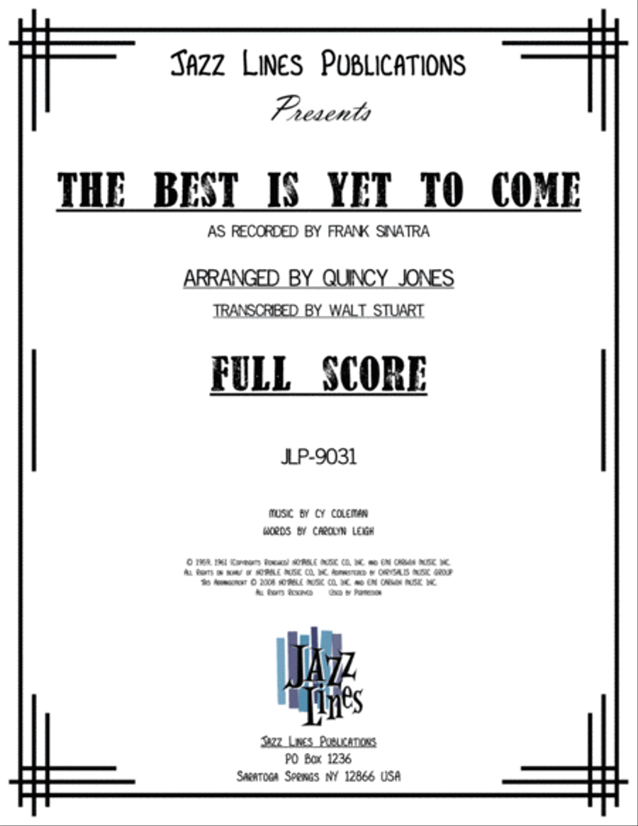 The Best Is Yet To Come Big Band scores gallery preview page 2