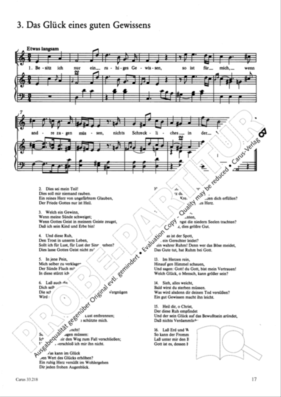 Geistliche Oden und Lieder (Gellert) Collection / Songbook scores gallery preview page 12