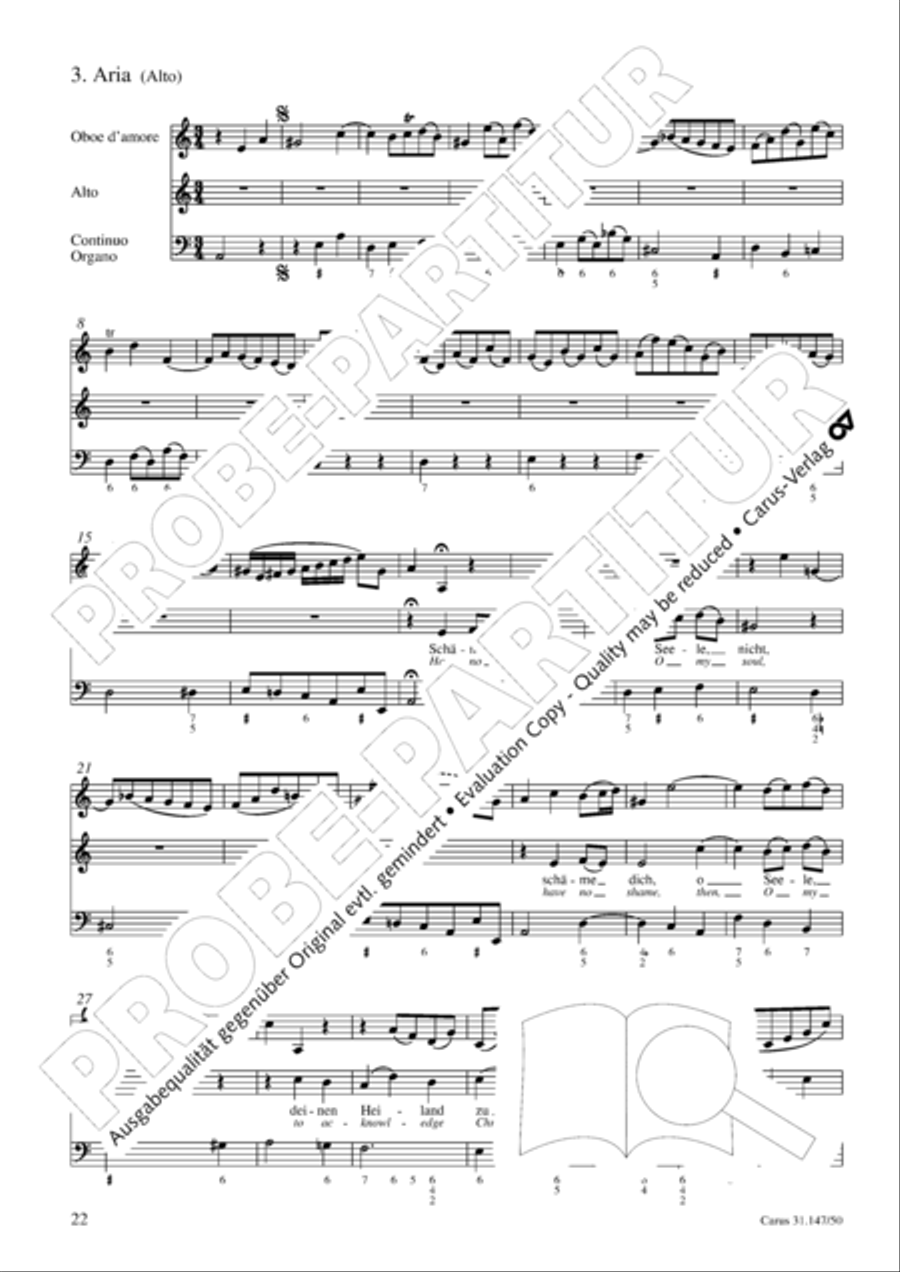 Heart and mouth and thought and action (Herz und Mund und Tat und Leben) (Herz und Mund und Tat und Leben) 4-Part scores gallery preview page 23