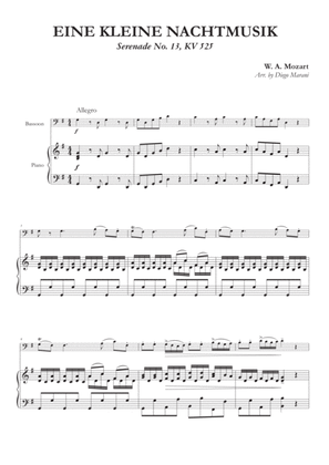 Eine Kleine Nachtmusik (1st Mov.) for Bassoon and Piano
