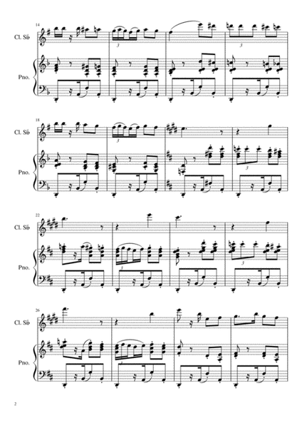 G. Bizet 'Habanera' from Opera Carmen, for Clarinet and Piano