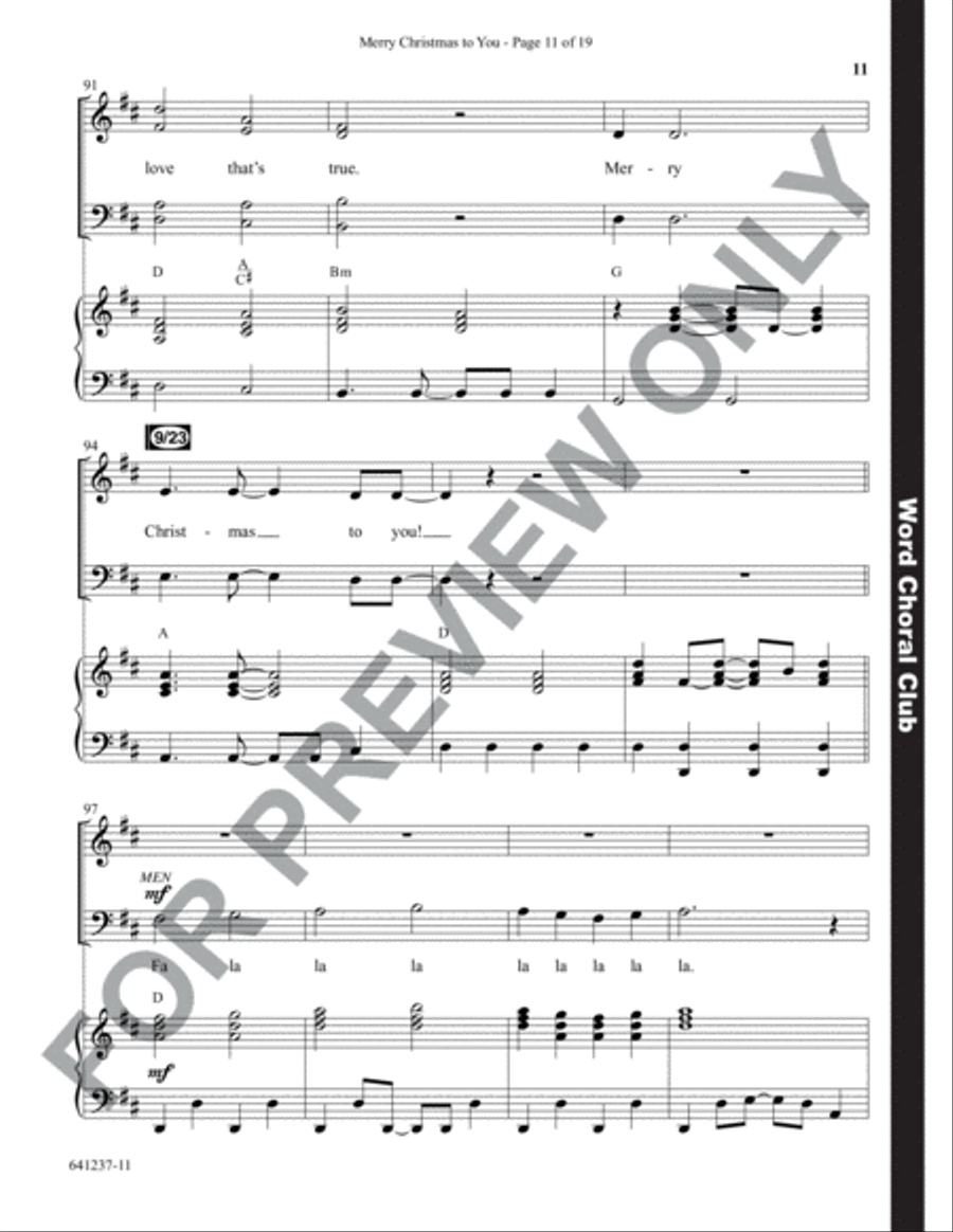 Merry Christmas to You - Anthem Choir scores gallery preview page 12