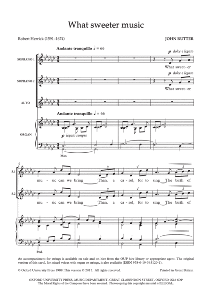 What sweeter music SSA scores gallery preview page 2