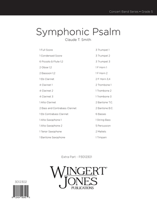 Symphonic Psalm - Full Score