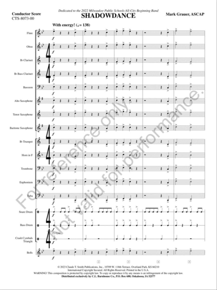 Shadowdance Shadowdance Concert Band scores gallery preview page 4