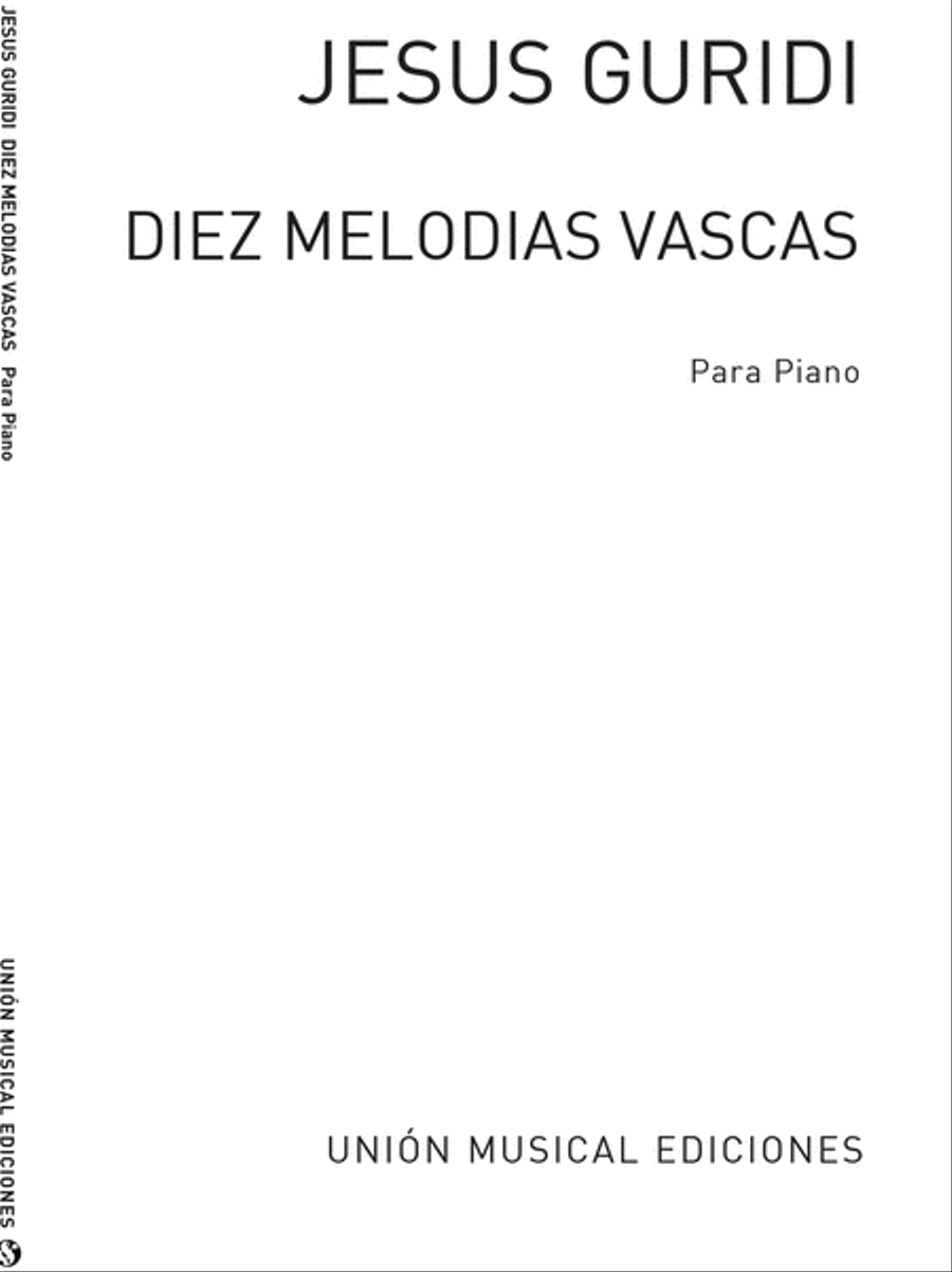 Diez Melodias Vascas Piano Solo scores gallery preview page 1