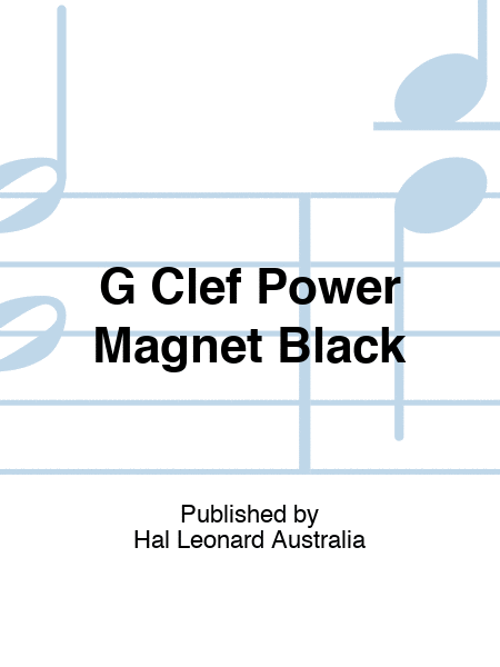 G Clef Power Magnet Black