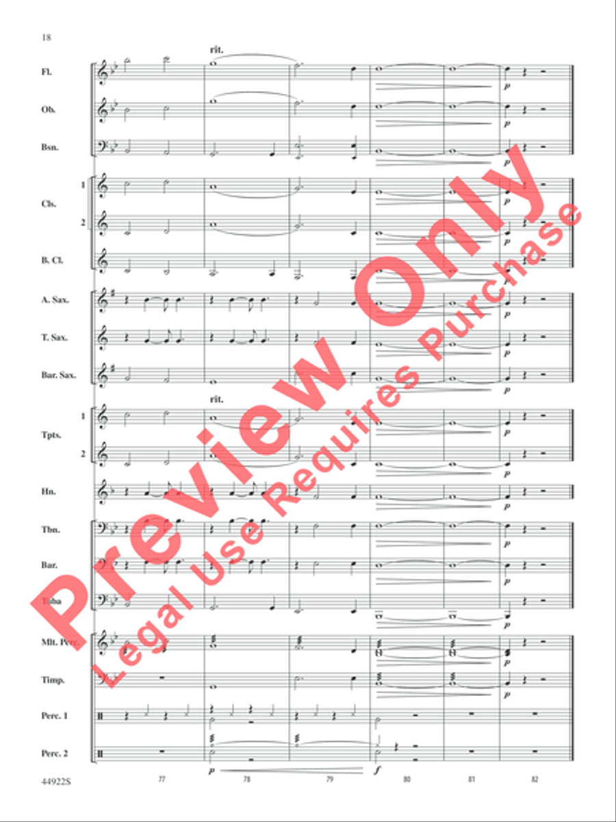 Bright Bright Concert Band scores gallery preview page 18