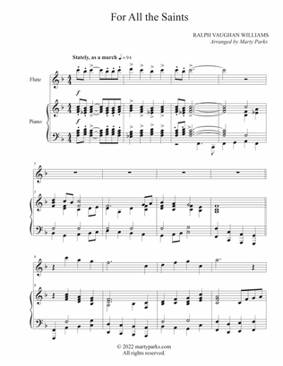 For All the Saints (Flute-Piano)