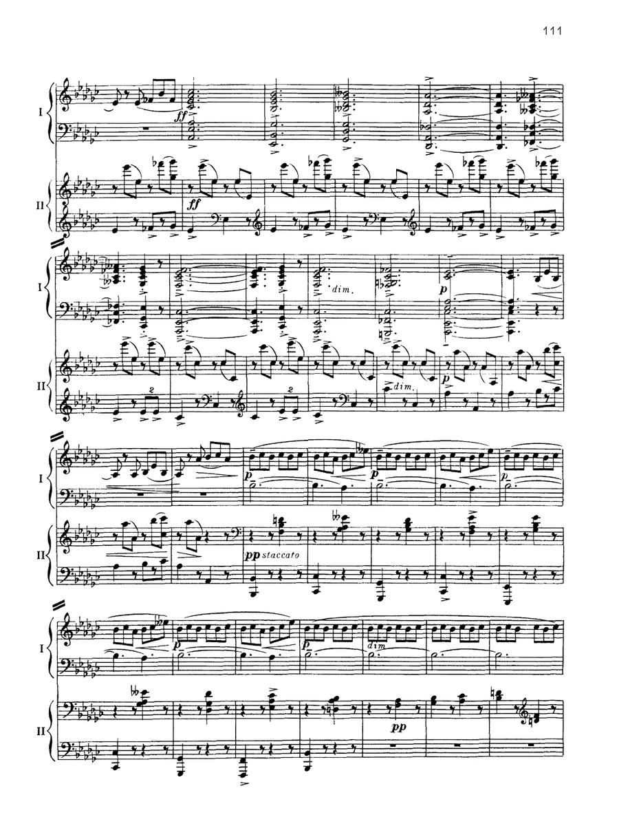 Suite No. 2, Opus 17 - IV. Tarantelle - Piano Duo (2 Pianos, 4 Hands) Piano Duet scores gallery preview page 5