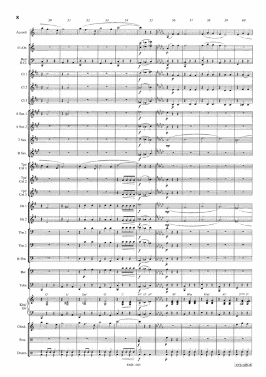 Accordion Pleasure Accordion Pleasure Concert Band scores gallery preview page 9