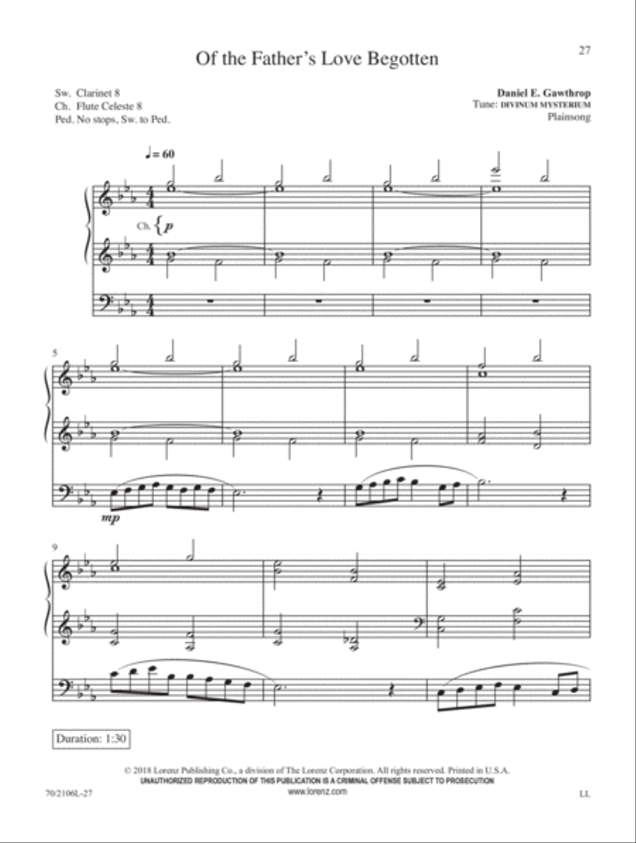 Joy to the World Organ Solo scores gallery preview page 6