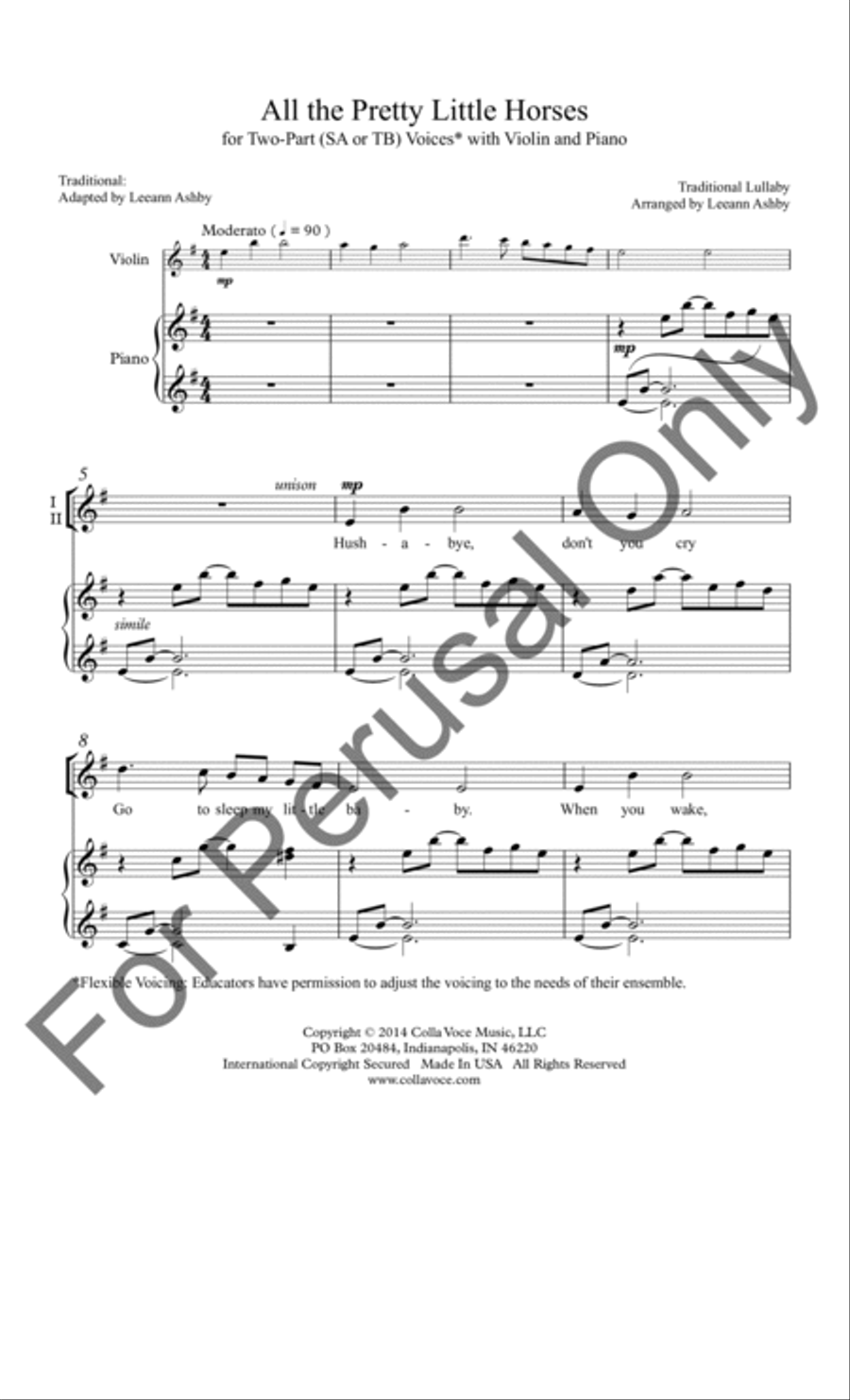 All the Pretty Little Horses TB scores gallery preview page 2