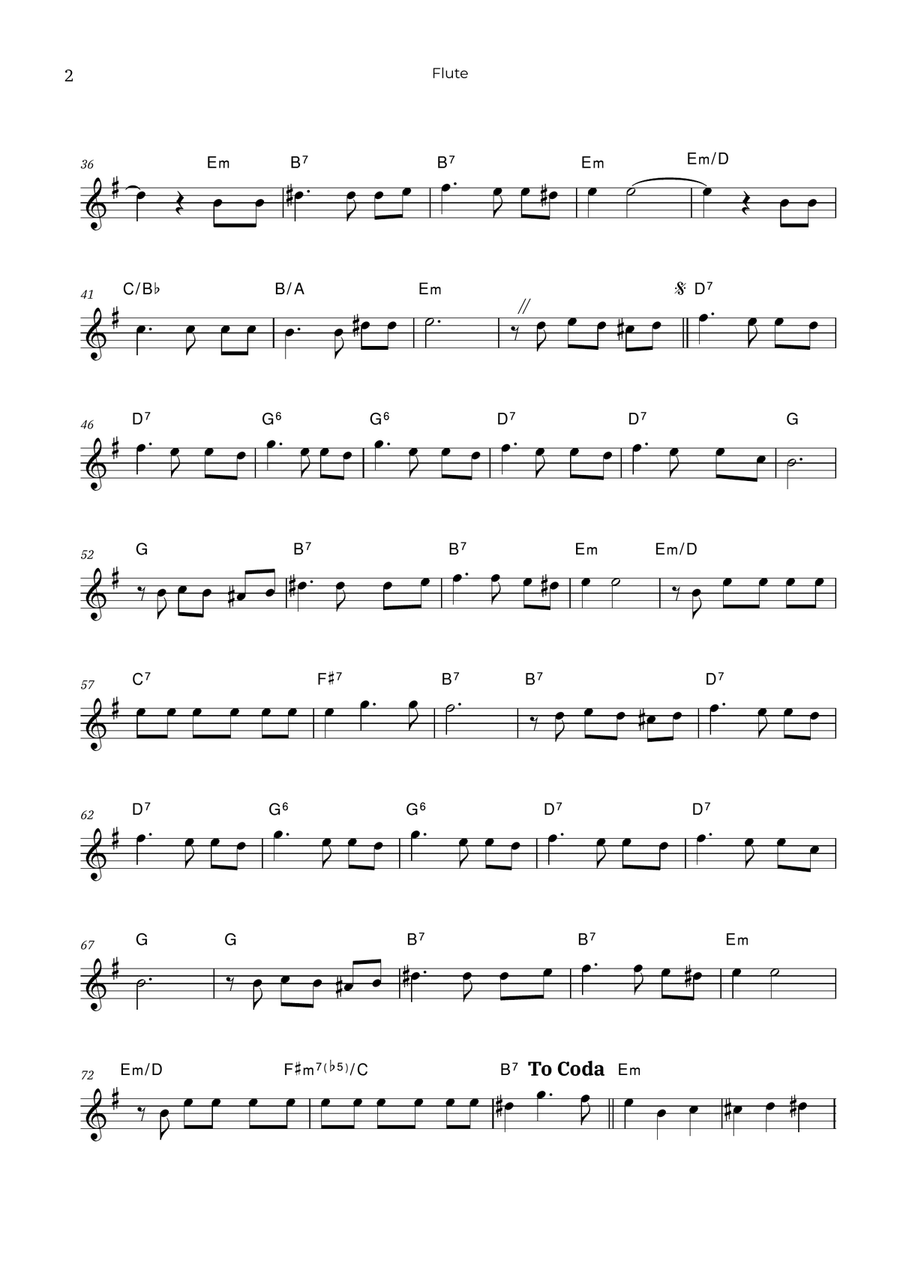 La Foule Flute Solo scores gallery preview page 2