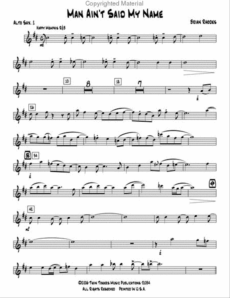 Man Ain't Said My Name Man Ain't Said My Name Jazz Ensemble scores gallery preview page 18