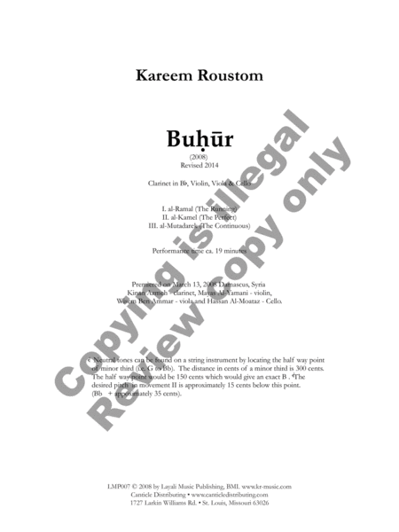 Buhur (Full Score)