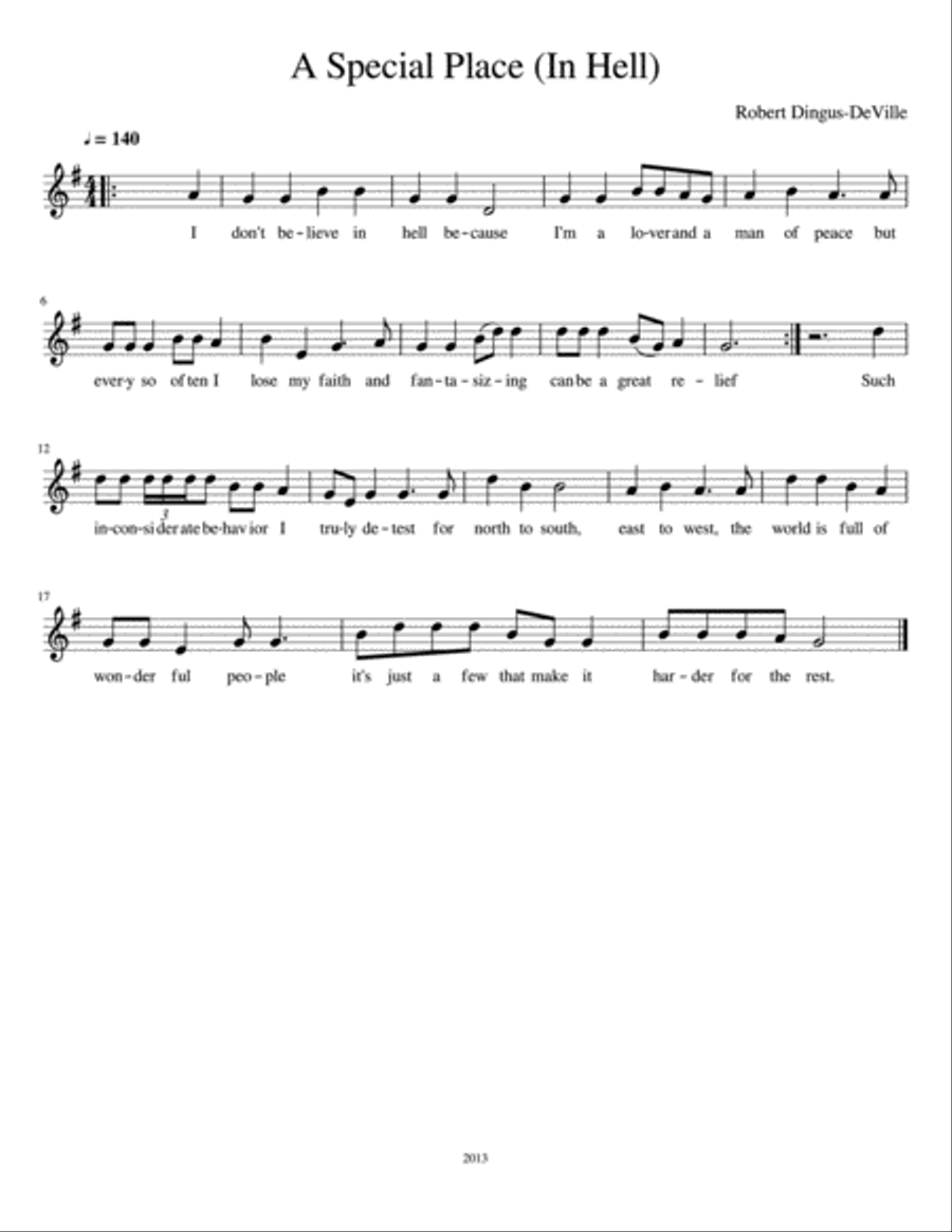 A Special Place (In Hell) Acoustic Guitar scores gallery preview page 2