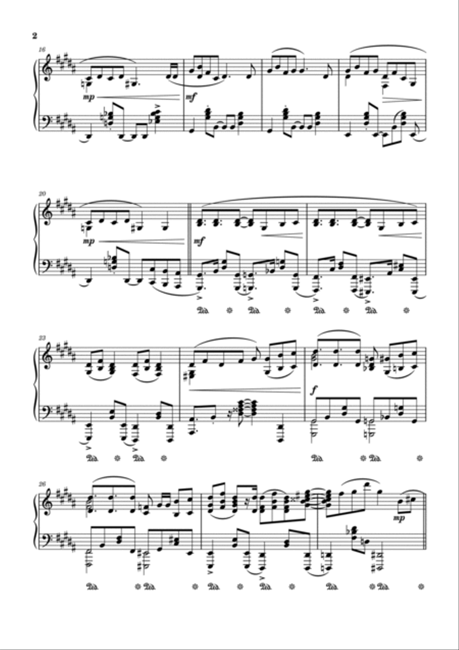 Idol Piano Solo scores gallery preview page 2