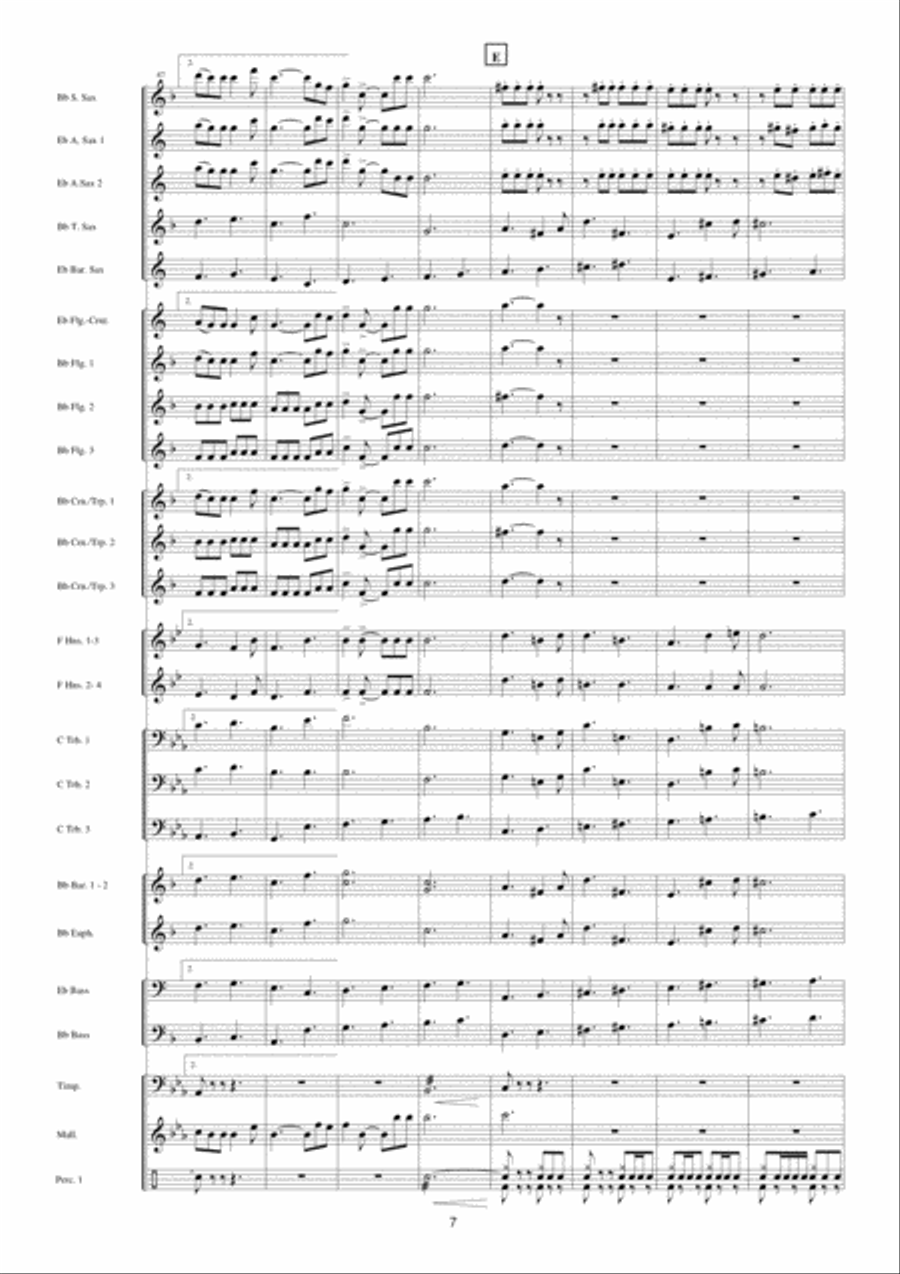 Police Academy Fanfare Band scores gallery preview page 8