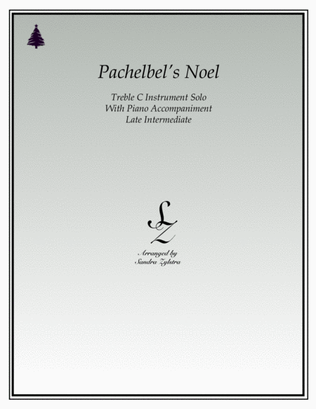 Book cover for Pachelbel's Noel (treble C instrument solo)