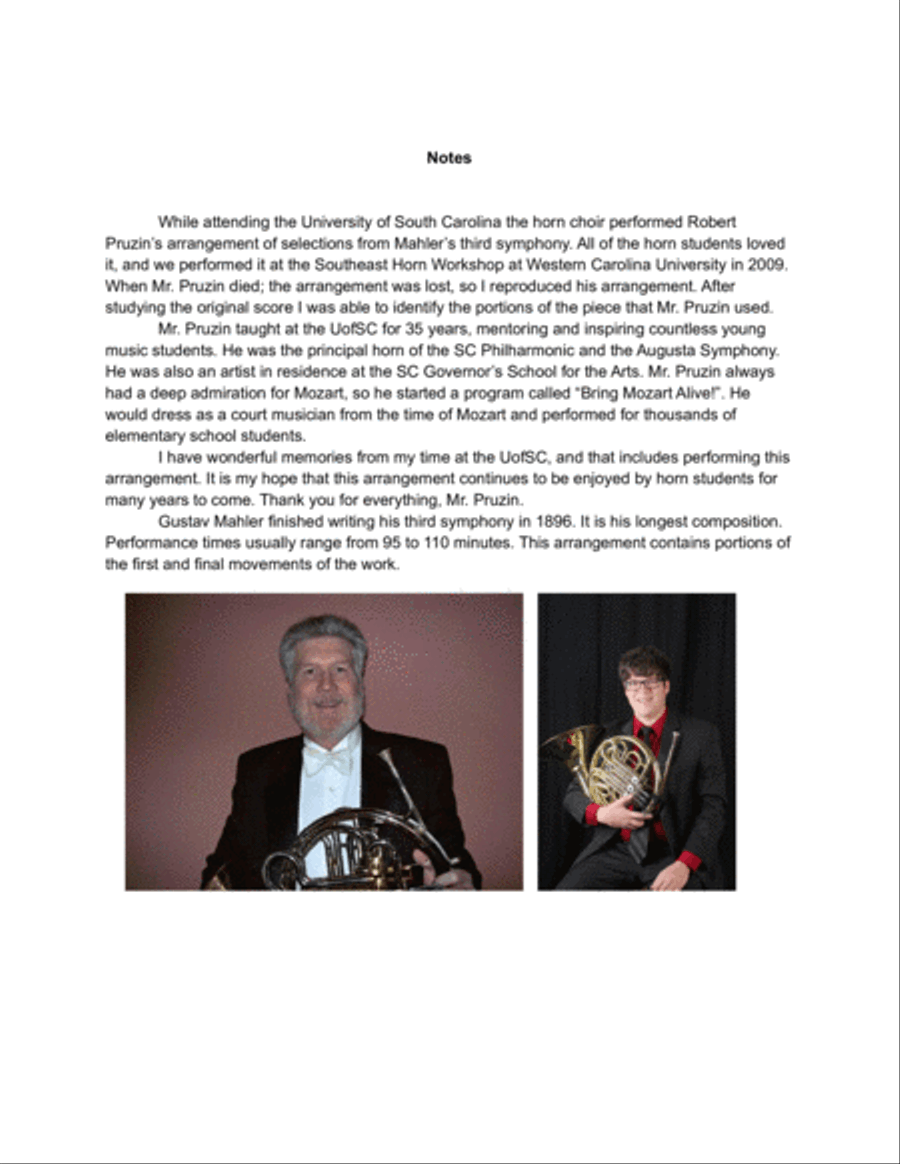 Selections from Symphony No.3 Brass Ensemble scores gallery preview page 2